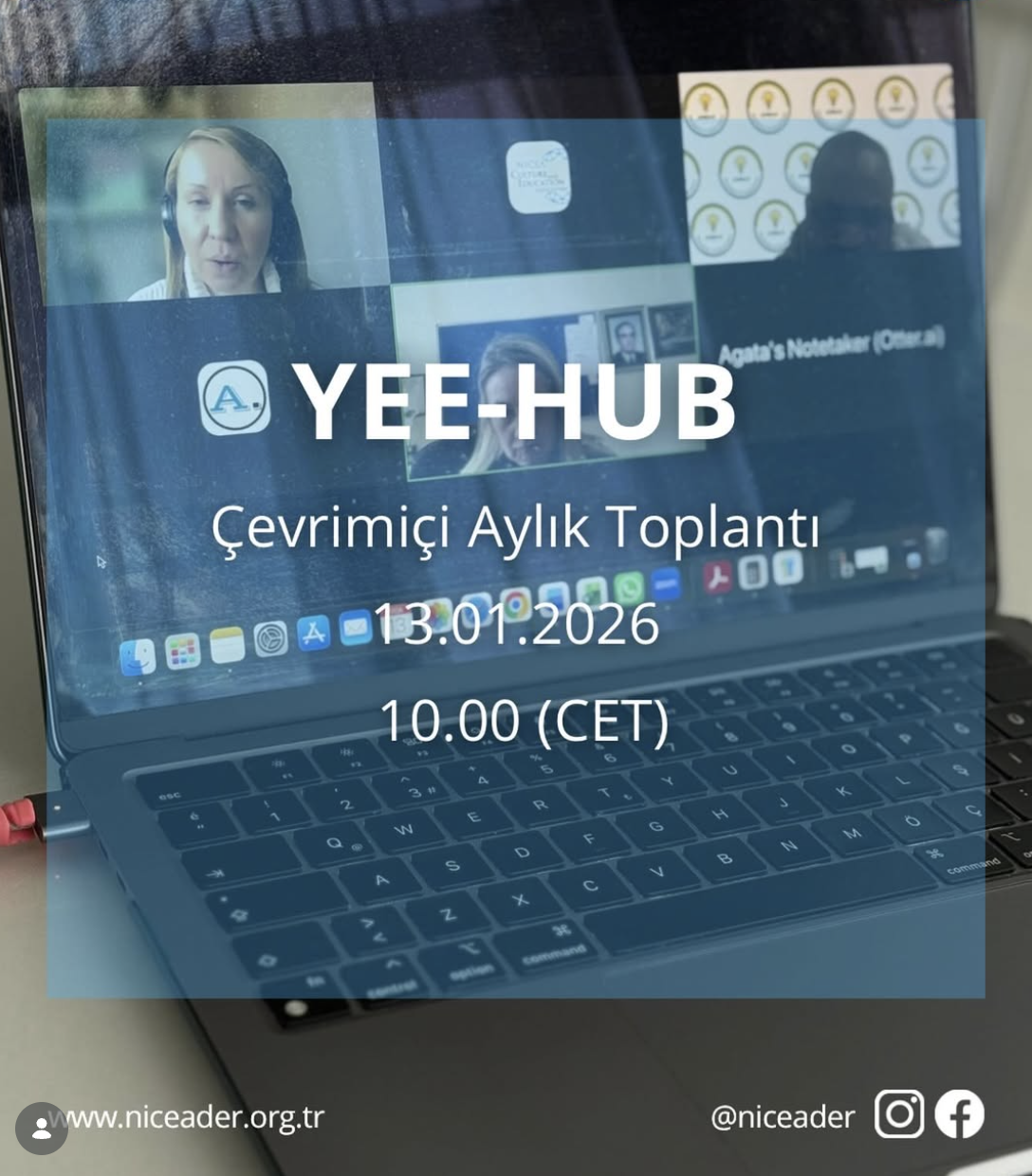 YEE HUB projesi kapsamında çevrim içi toplantımızı gerçekleştirdik. 
